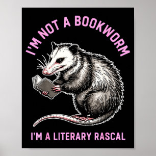 Ik ben geen boekenwurm, ik ben een literaire schav poster