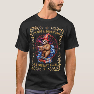 Ik ben geen boekenwurm, ik ben een luie literaire t-shirt