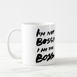 Ik ben geen bossy, ik ben de baas - kantoor decor koffiemok