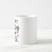 Ik ben geen bossy Two-Tone koffiekoffie mok (Center)