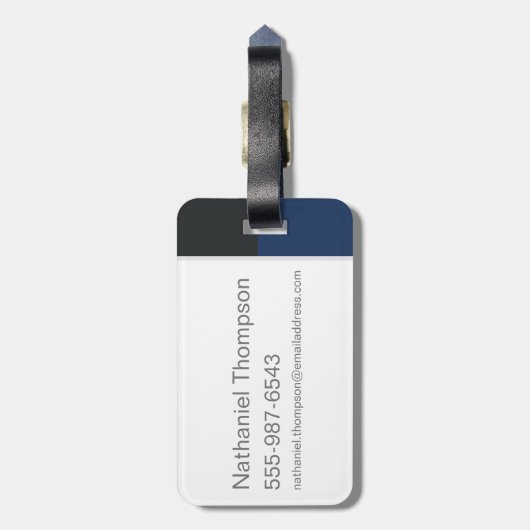 "Ik ben geen Bunny Rabbit" Hugo & DAFFY DUCK™ Bagagelabel (Achterkant verticaal)