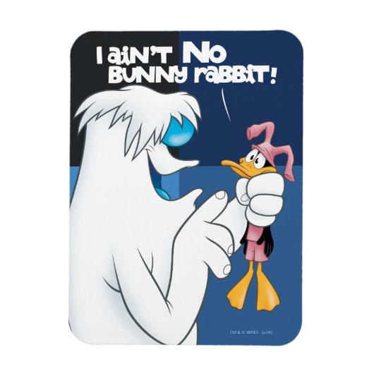 "Ik ben geen Bunny Rabbit" Hugo & DAFFY DUCK™ Magneet (Verticaal)
