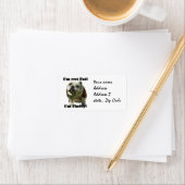 Ik ben geen dikke bulldog etiket (Insitu)