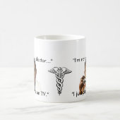 "Ik ben geen echte dokter" Koffiemok (Center)