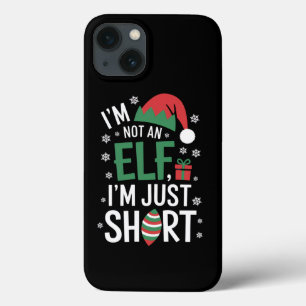 Ik ben geen elf, gewoon klein, grappige kerst Kers iPhone 13 Hoesje