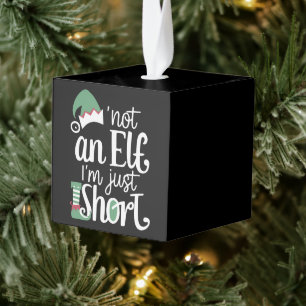 Ik ben geen Elf. Ik ben gewoon kortstondig kerstfe Kubus Ornament
