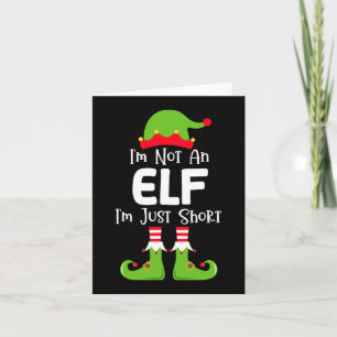 Ik ben geen elf, ik ben maar een korte familie ker kaart