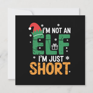 Ik ben geen elf, maar een korte, grappige kerstmis kaart