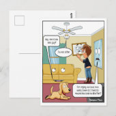 Ik ben geen fan Moppige ansichtkaart Briefkaart (Voorkant / Achterkant)