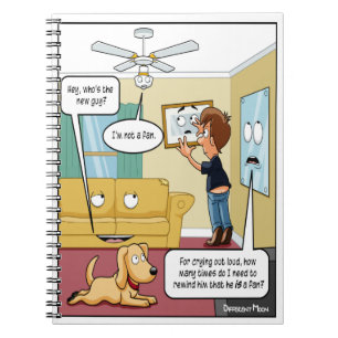 Ik ben geen Fan Punny notebook Notitieboek