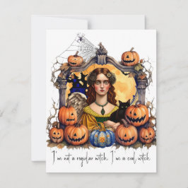 Ik ben geen gewone heks, ik ben een coole heks notitiekaartje