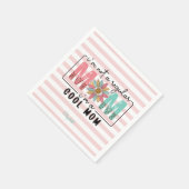 Ik ben geen gewone moeder Pink Stripes Servet (Hoek)