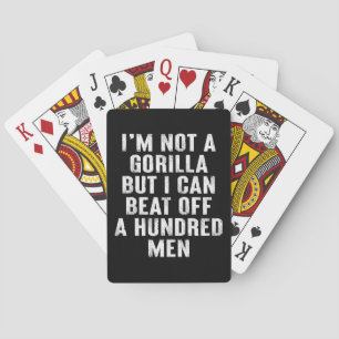 Ik ben geen gorilla, maar ik kan wel honderd Manne Pokerkaarten