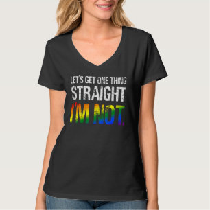 Ik ben geen hetero gay pride lgbt parade subtiele  t-shirt