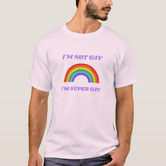 Ik ben geen homo, ik ben super homo, grappig lgbtq t-shirt
