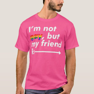 Ik ben geen homo, maar mijn vriend is grappig LGB  T-shirt