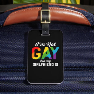 Ik ben geen homo, maar mijn Vriendin is grappig LG Bagagelabel