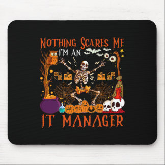 Ik ben geen IT-manager Halloween Skel Muismat