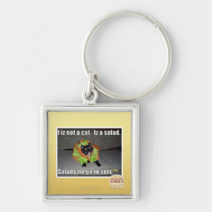 Ik ben geen kat. Iz een salade. Sleutelhanger