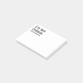 Ik ben geen kindermeisje post-it® notes (Schuin)