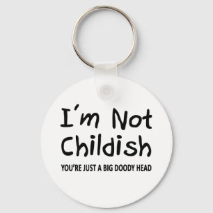 Ik ben geen kindermeisje sleutelhanger