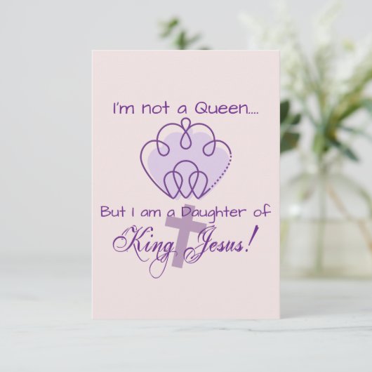 Ik ben geen koningin kaart (Staand voorkant)
