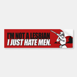 IK BEN GEEN LESBIAN BUMPERSTICKER