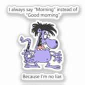 Ik ben geen leugenaar sticker (Voorkant)