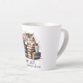 Ik ben geen luie schattige kat latte mok (Rechterhoek)