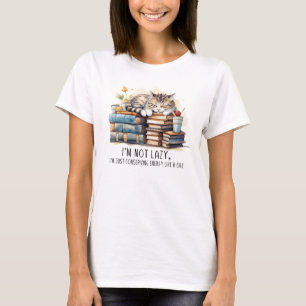 Ik ben geen luie schattige kat t-shirt