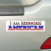 Ik ben geen Mexicaans-Amerikaan - ik ben een Ameri Bumpersticker (Op auto)