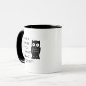 Ik ben geen ochtendmens grappig | Sarcastisch Mok (Voorkant links)