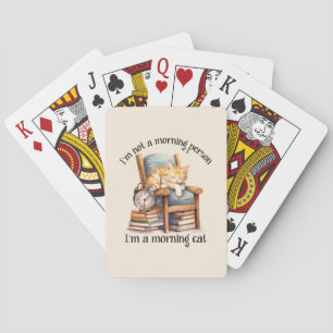 Ik ben geen ochtendmens pokerkaarten