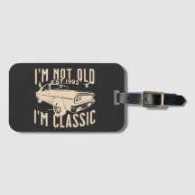 Ik ben geen oude, klassieke moderne elegante zwart