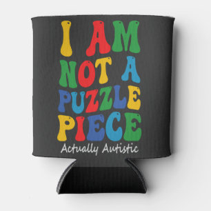 Ik ben geen puzzelstuk Grappig Groovy Awareness Gi Blikjeskoeler