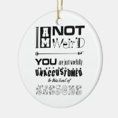 Ik ben geen raar Ornament (Links)