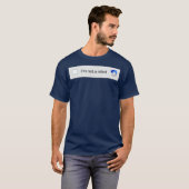 Ik ben geen Robot Captcha Verification Funny Memes T-shirt (Voorkant volledig)