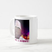 Ik ben geen robot koffiemok (Voorkant links)