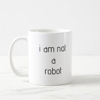 Ik ben geen robot mok