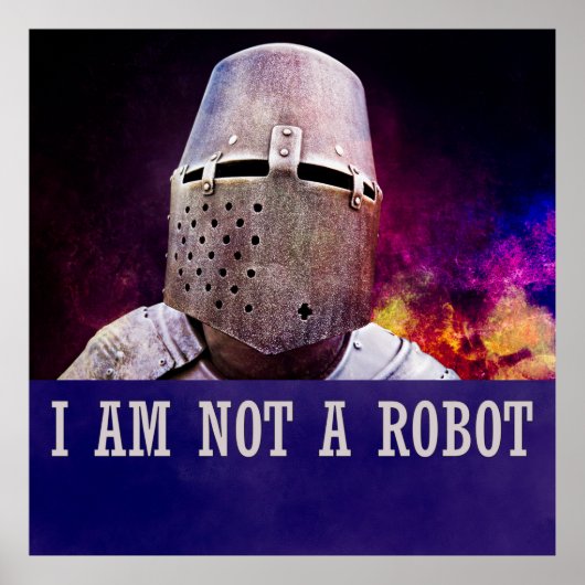 Ik ben geen robot poster (Voorkant)