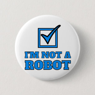 Ik ben geen robot ronde button 5,7 cm