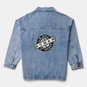 Ik ben geen robot-spijkerjack denim jacket