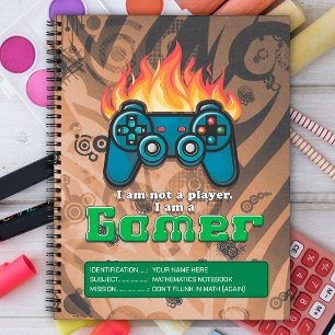 Ik ben geen speler, ik ben een gamer controller op notitieboek