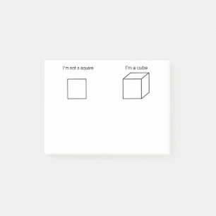 Ik ben geen vierkant post-it® notes