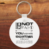 Ik ben geen vreemde Sleutelhanger (Voorkant)