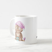 Ik ben geen vroege vogel of nachtuil. koffiemok (Voorkant links)