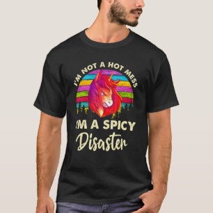 Ik ben geen warboel, ik ben een pittige ramp Paard T-shirt