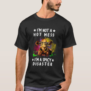 Ik ben geen warboel, ik ben een pittige ramp vaars t-shirt