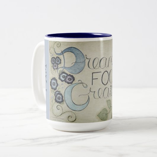 Ik ben geïnspireerd - Dream Coffee Mok (schemering (Voorkant links)