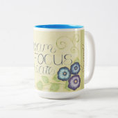 Ik ben geïnspireerd - Dream Focus Creëer Coffee Mo Tweekleurige Koffiemok (Voorkant rechts)